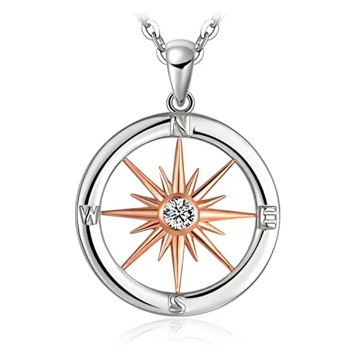 JewelryPalace Rosa dei Venti collana argento zirconi 45cm