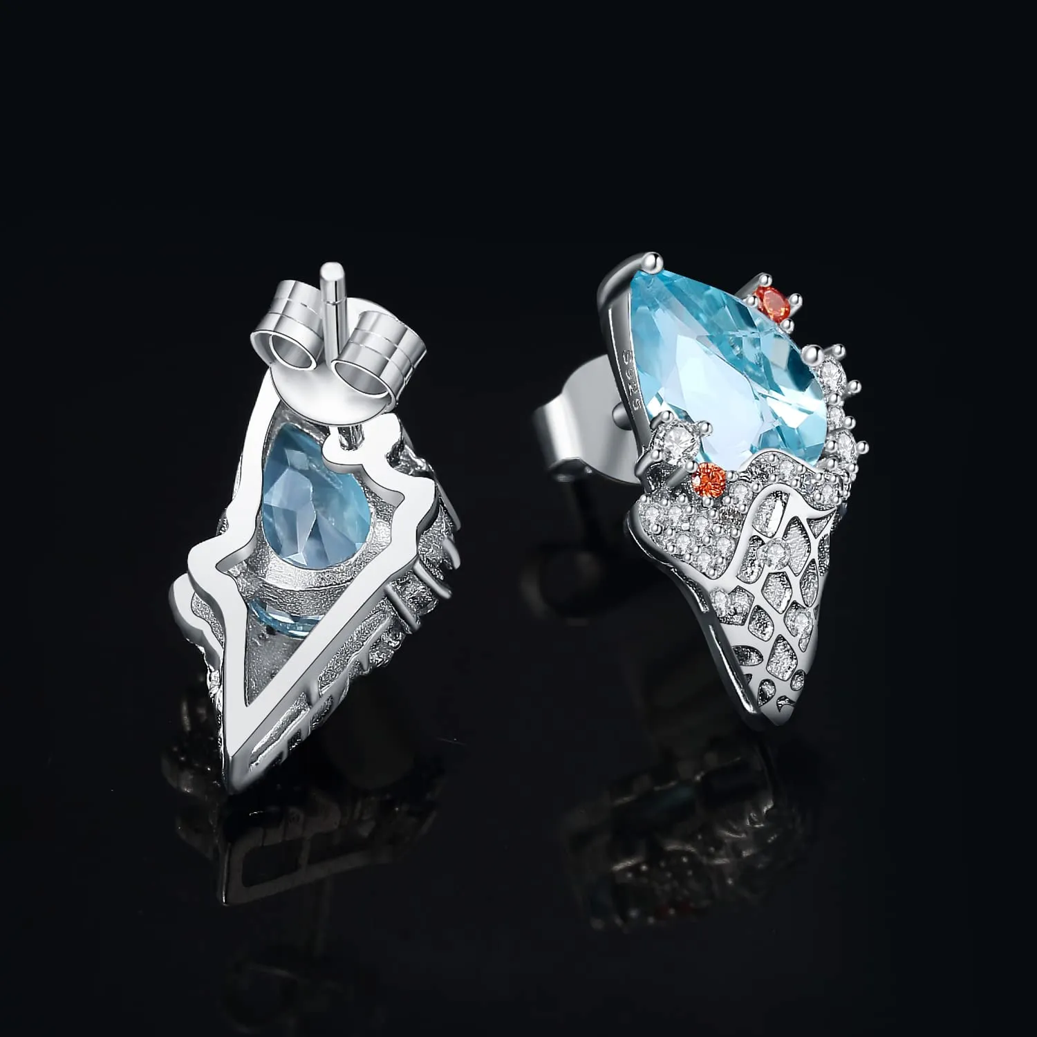 JewelryPalace Gelato 3.5ct Orecchini Argento Topazio