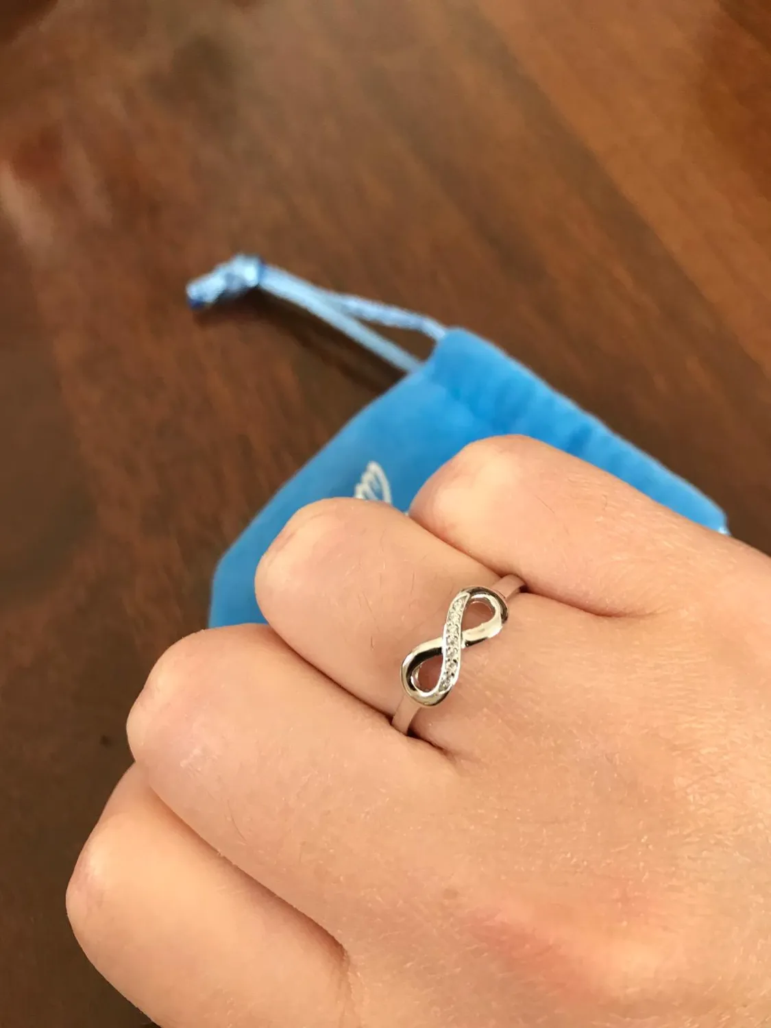 JewelryPalace Infinito Nodo anello argento 925 oro zirconia