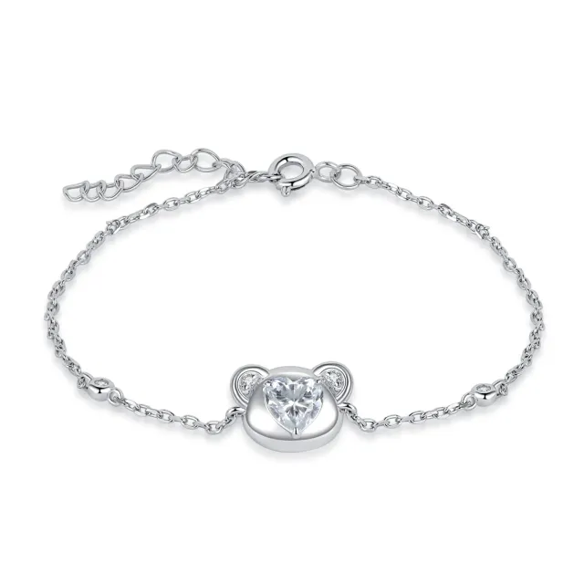 JewelryPalace Orsetto 1.2ct bracciale argento 925 cuore