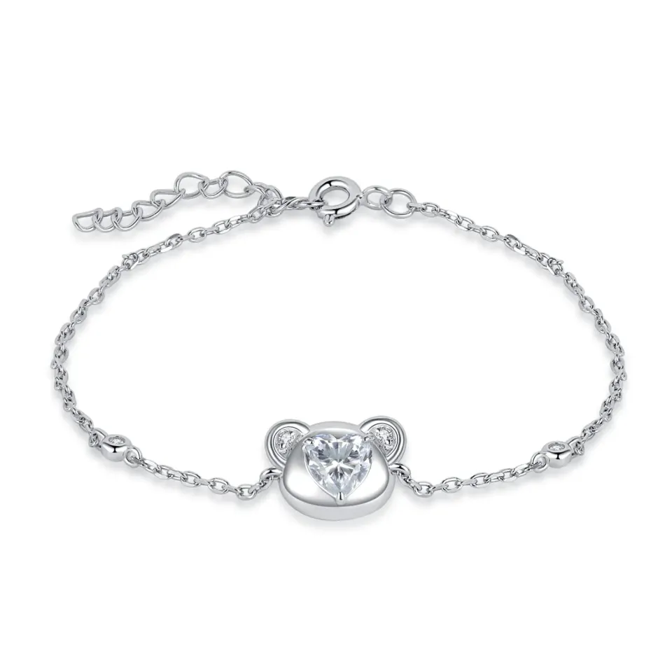 JewelryPalace Orsetto 1.2ct bracciale argento 925 cuore