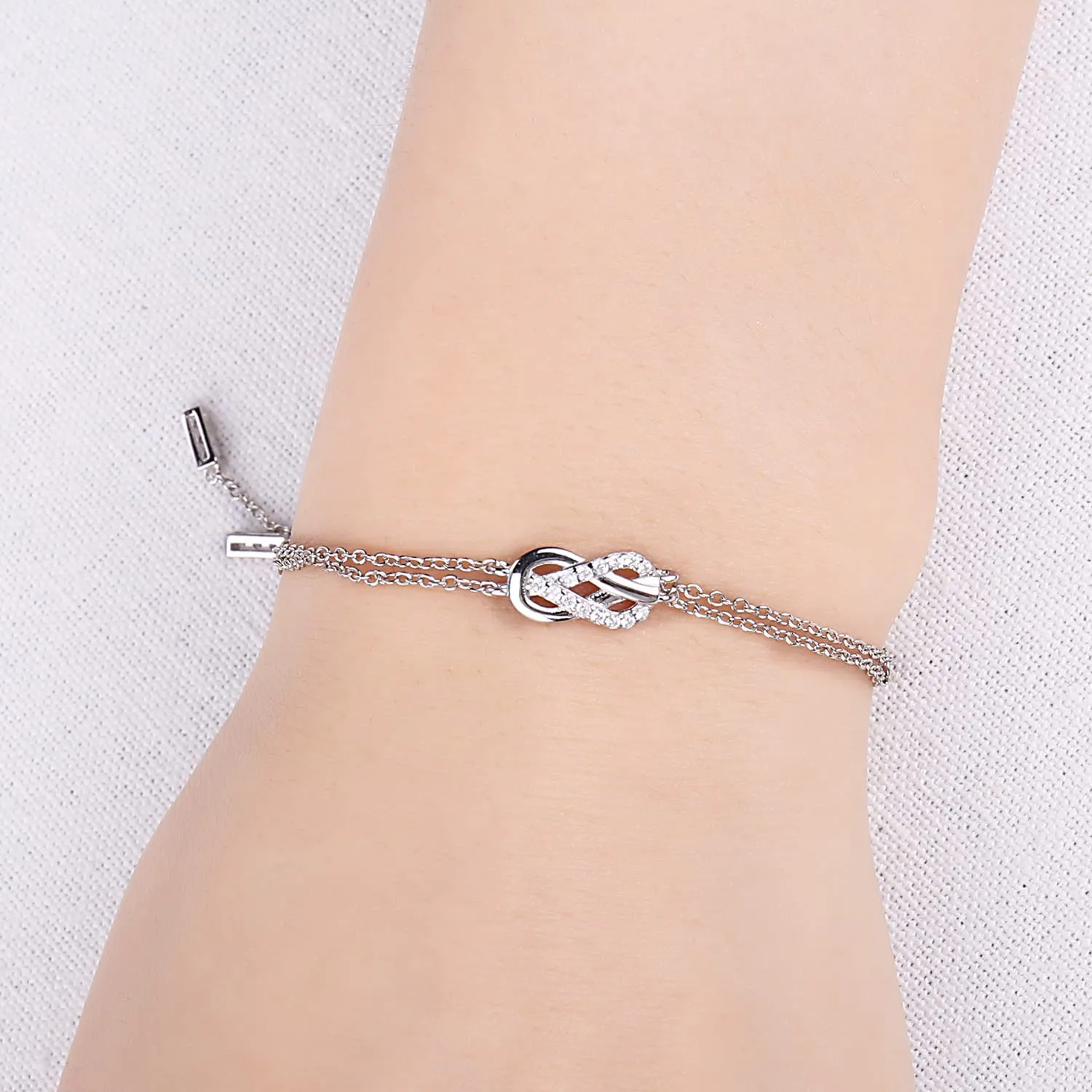 JewelryPalace Infinito bracciale argento 925 zirconia 2.4ct
