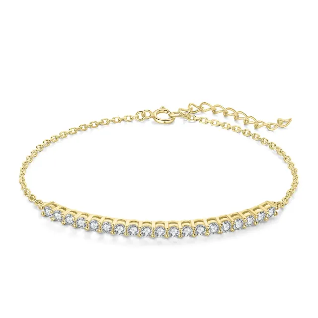 JewelryPalace Amor Eterno bracciale moissanite oro