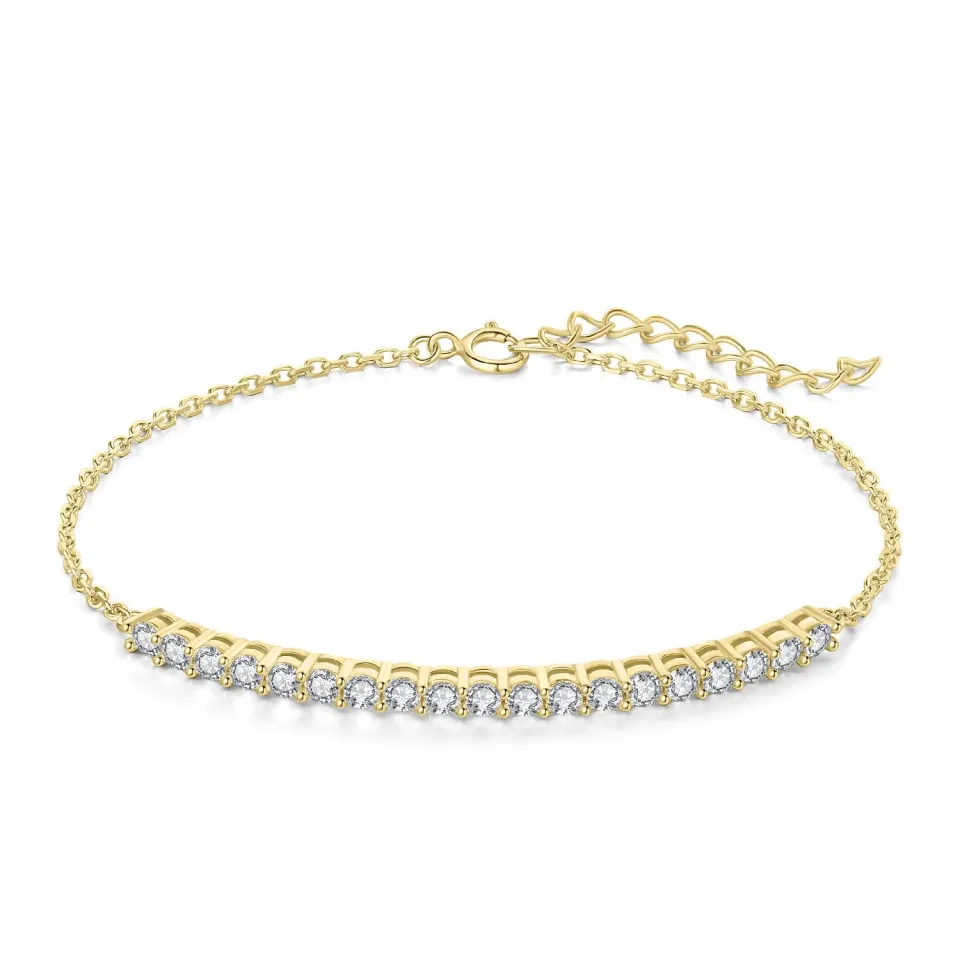 JewelryPalace Amor Eterno bracciale moissanite oro