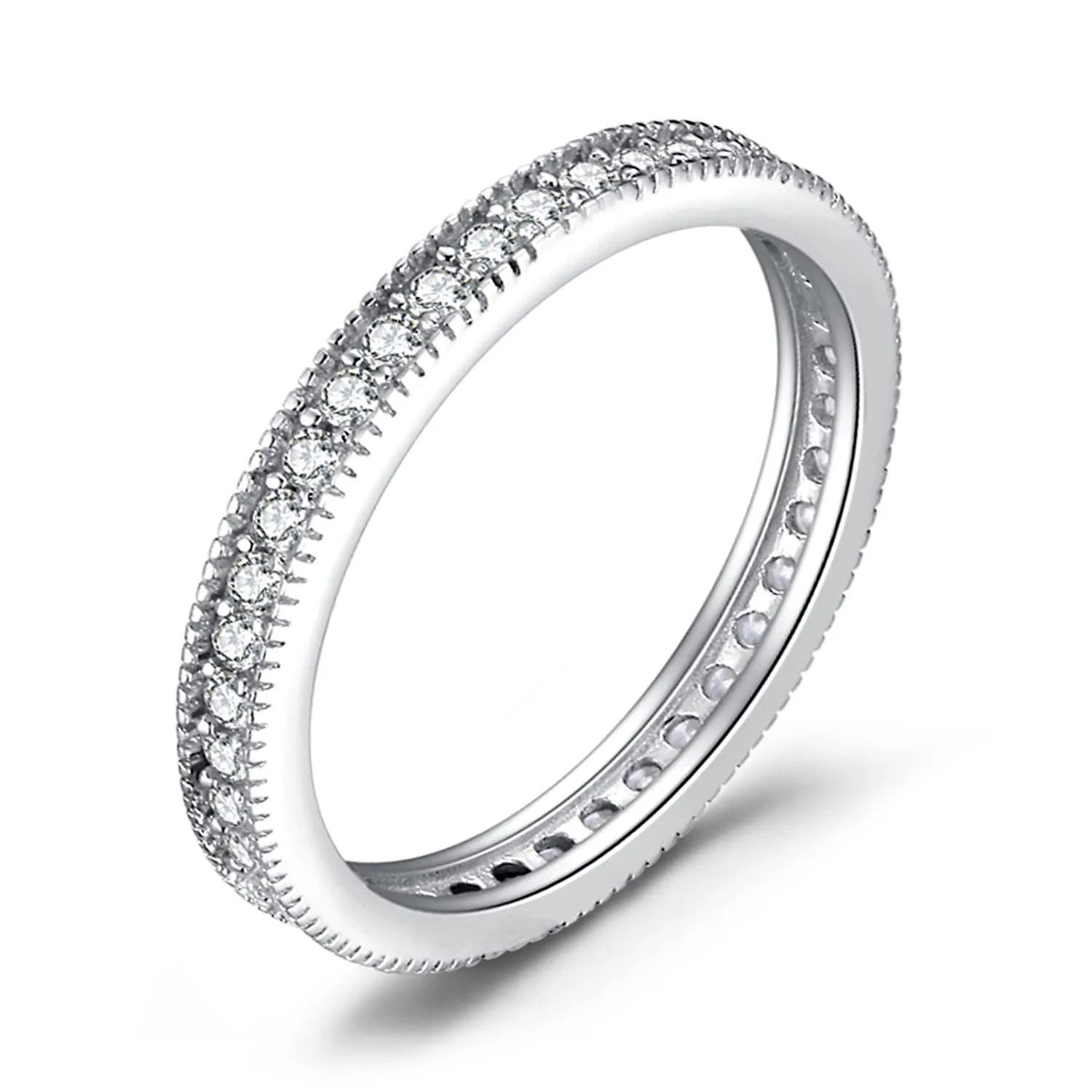 JewelryPalace set 3 anelli argento zirconia marquise