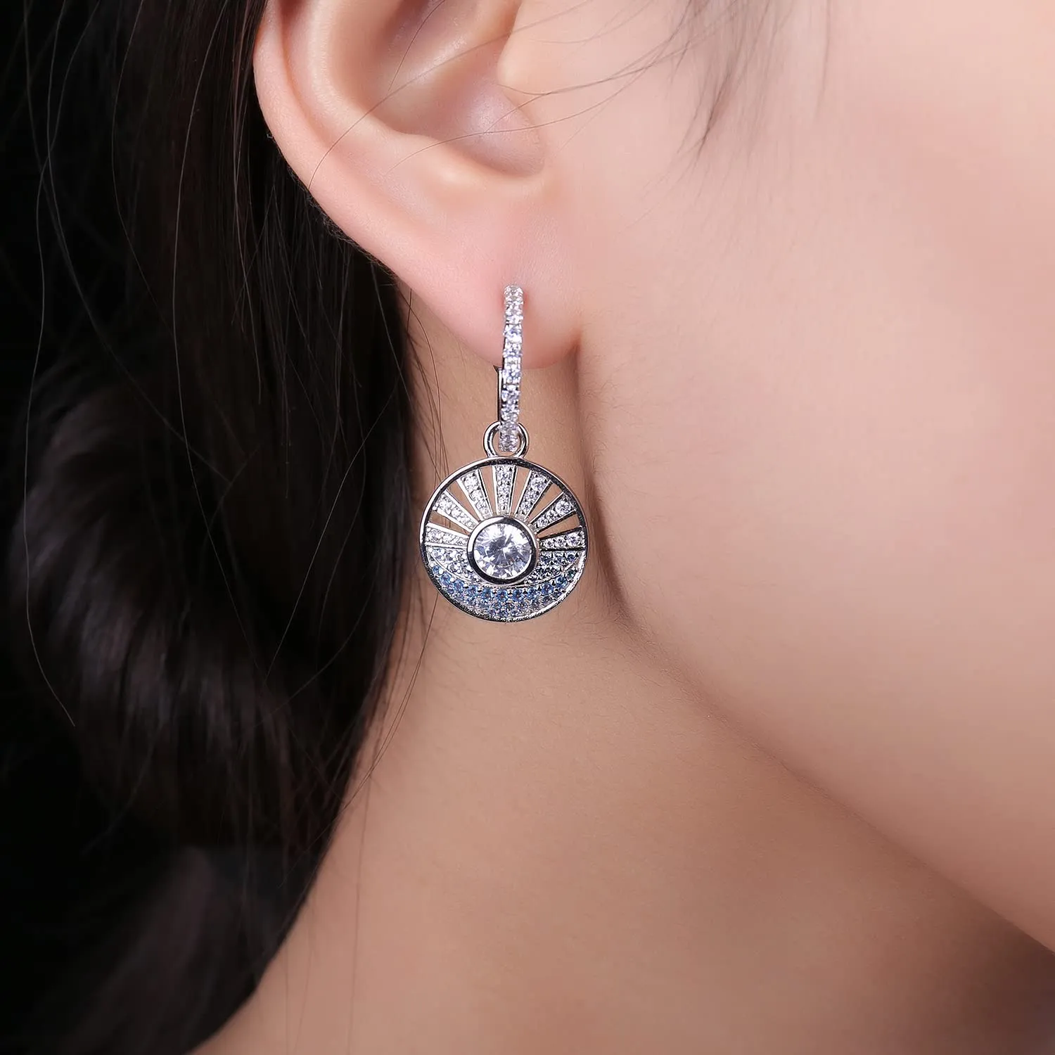 JewelryPalace Mare Sole orecchini argento 925 pietre azzurre