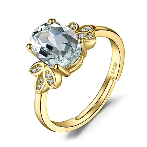 JewelryPalace Classico Anello Argento 925 Ametista Verde Ovale