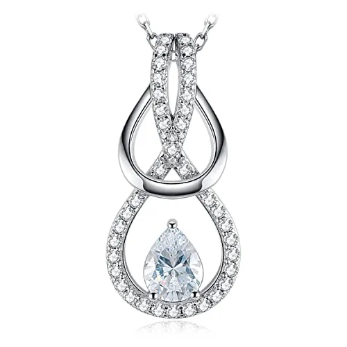 JewelryPalace Infinito 2.6ct collana argento 925 zirconia goccia