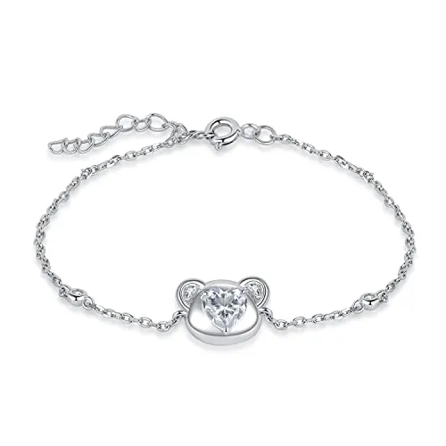 JewelryPalace Orsetto 1.2ct bracciale argento 925 cuore