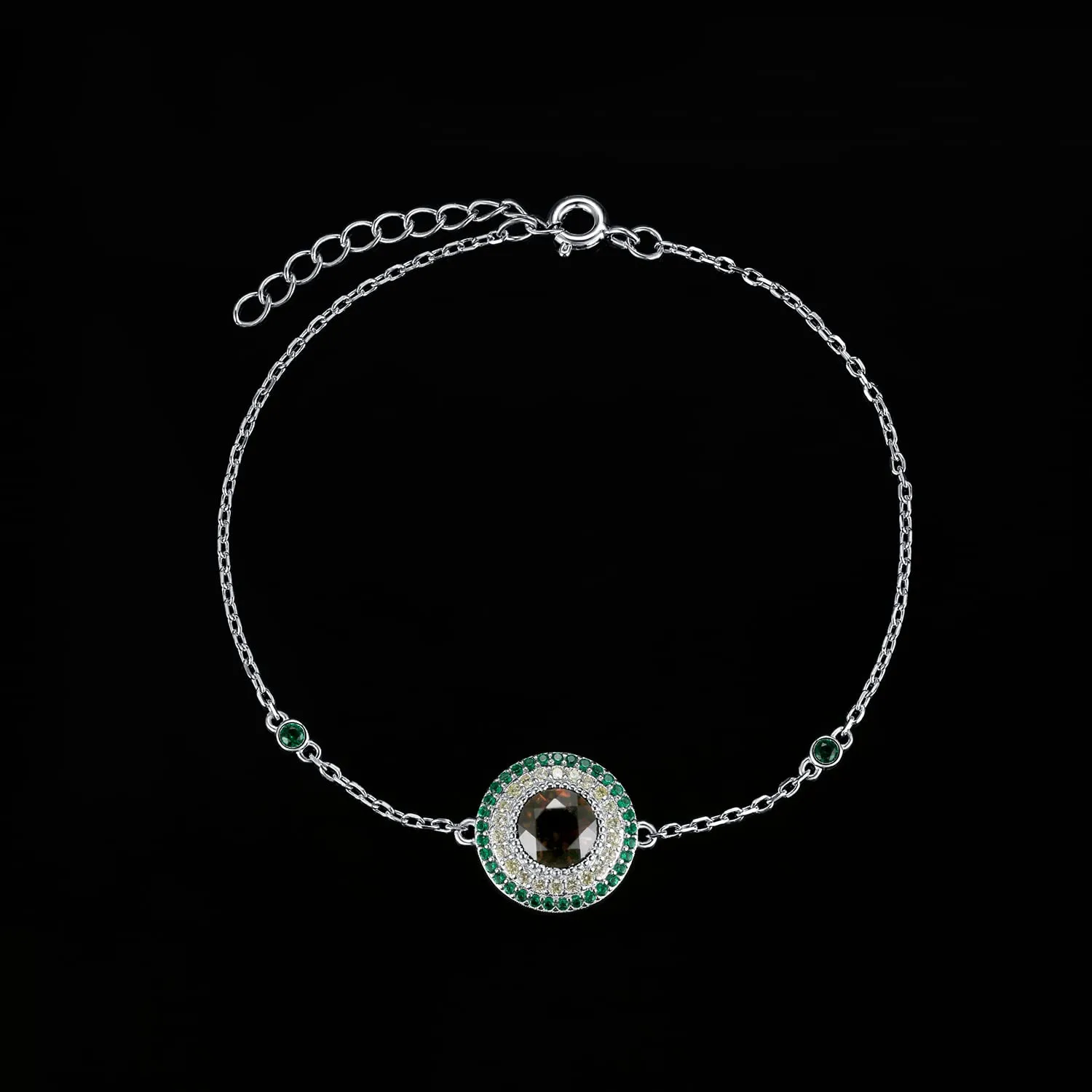 JewelryPalace Avocado 1.6ct Bracciale Argento 925 Verde