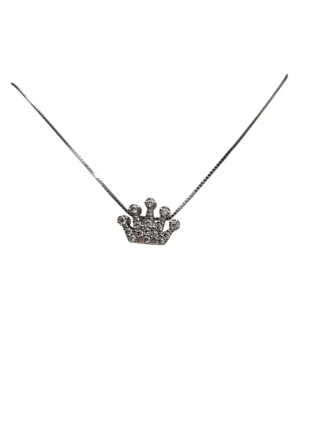 Gioielli Celiento Collana corona argento 925