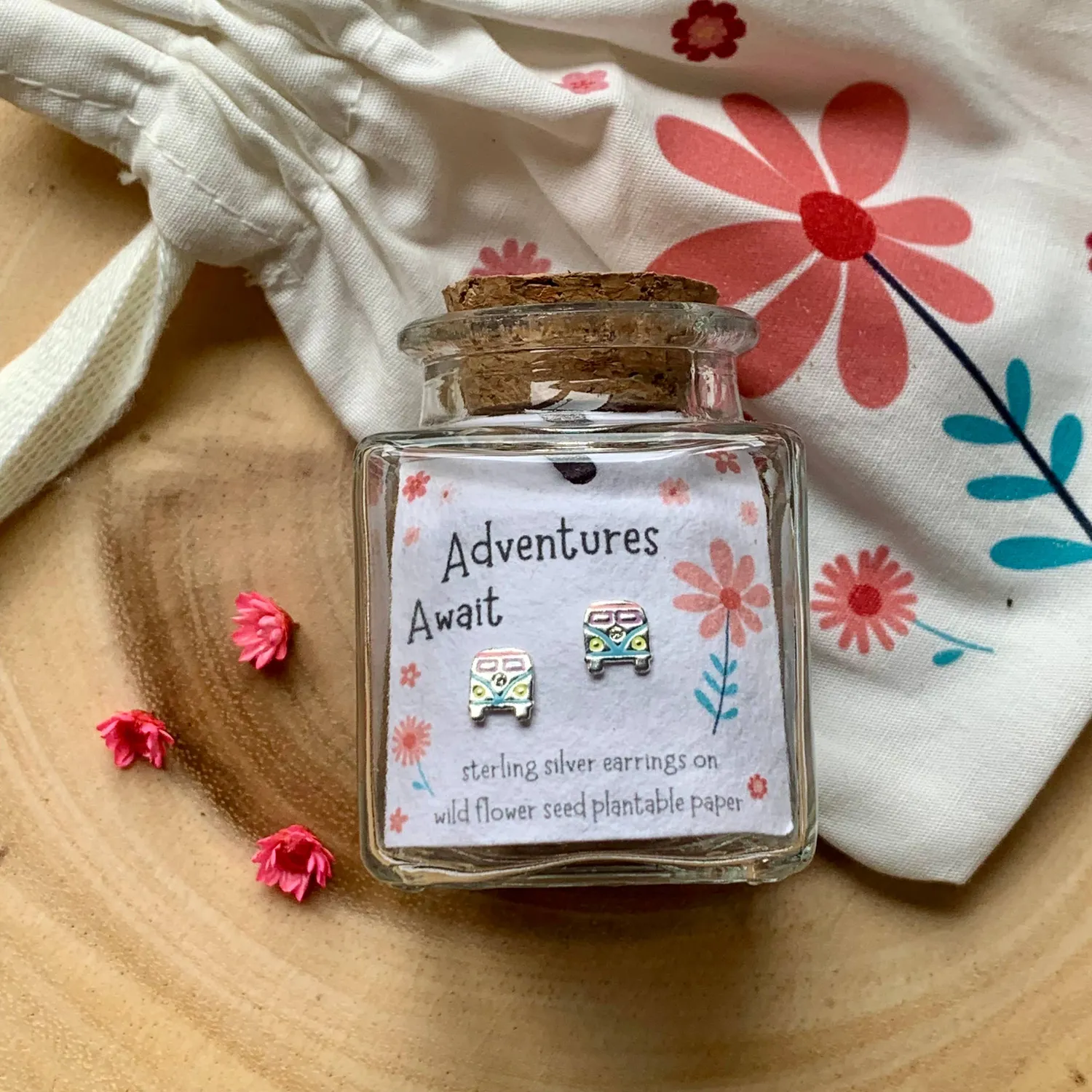 Victoria Jane Adventures Await orecchini camper argento
