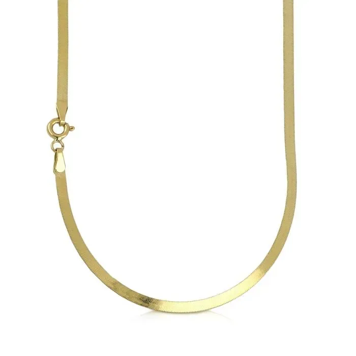 Gioielli Celiento Piattina collana oro giallo 18kt girocollo