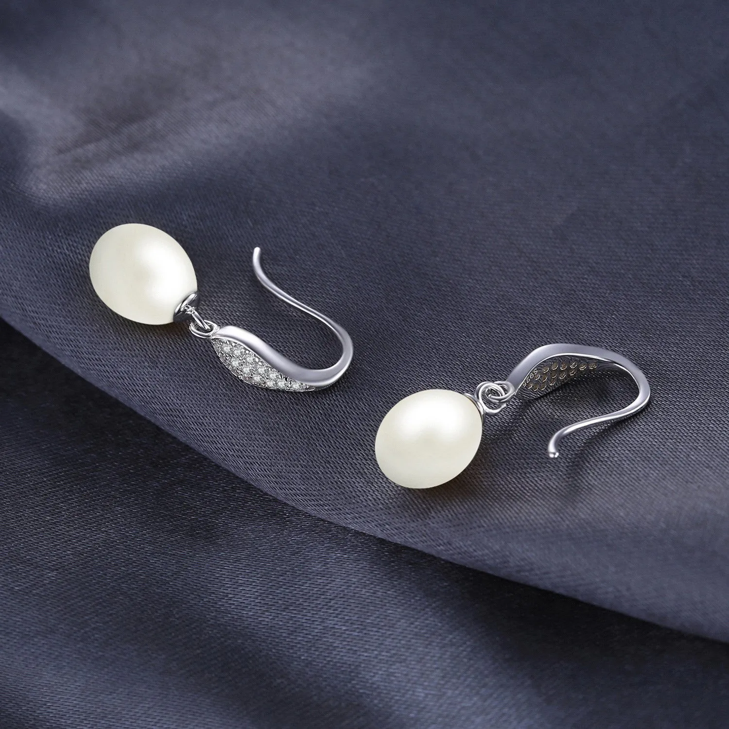 JewelryPalace Perle Acqua Dolce Orecchini Bottone Argento 6-10mm