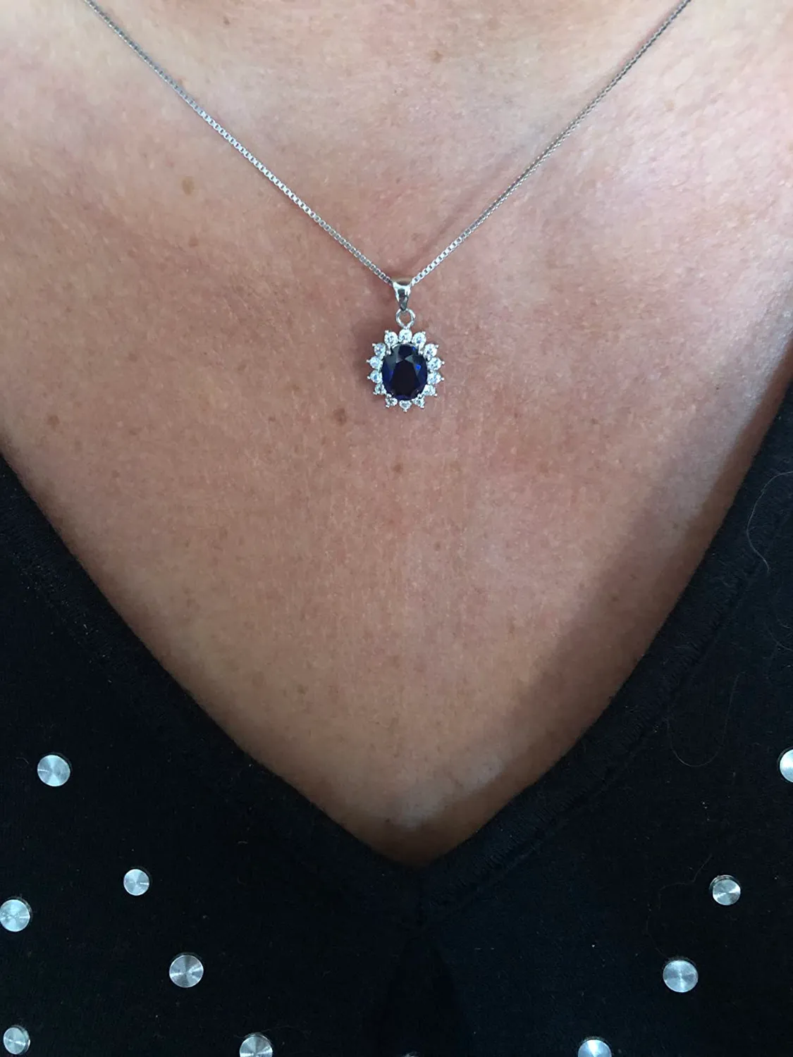 JewelryPalace Kate Middleton 08101 collana zaffiro argento