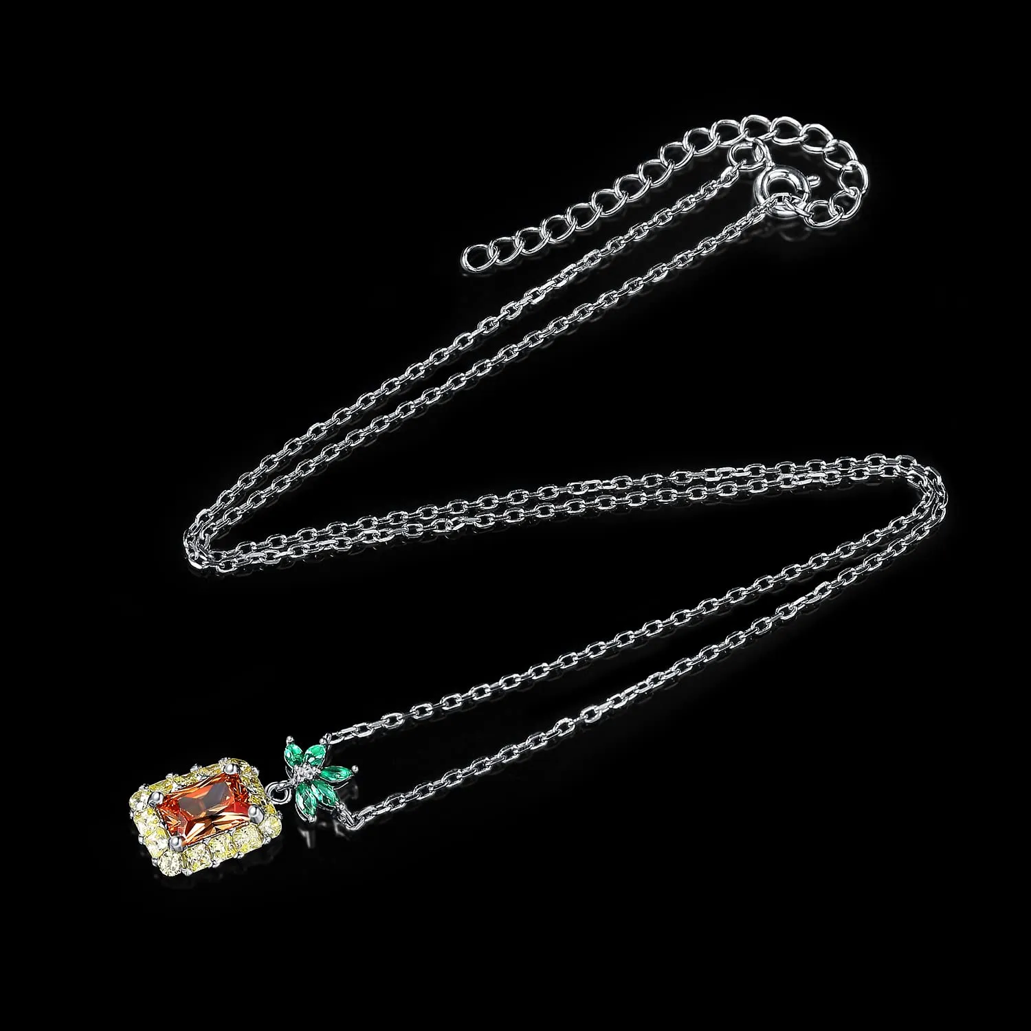 JewelryPalace Ananas 2.8ct collana argento zirconia 45cm