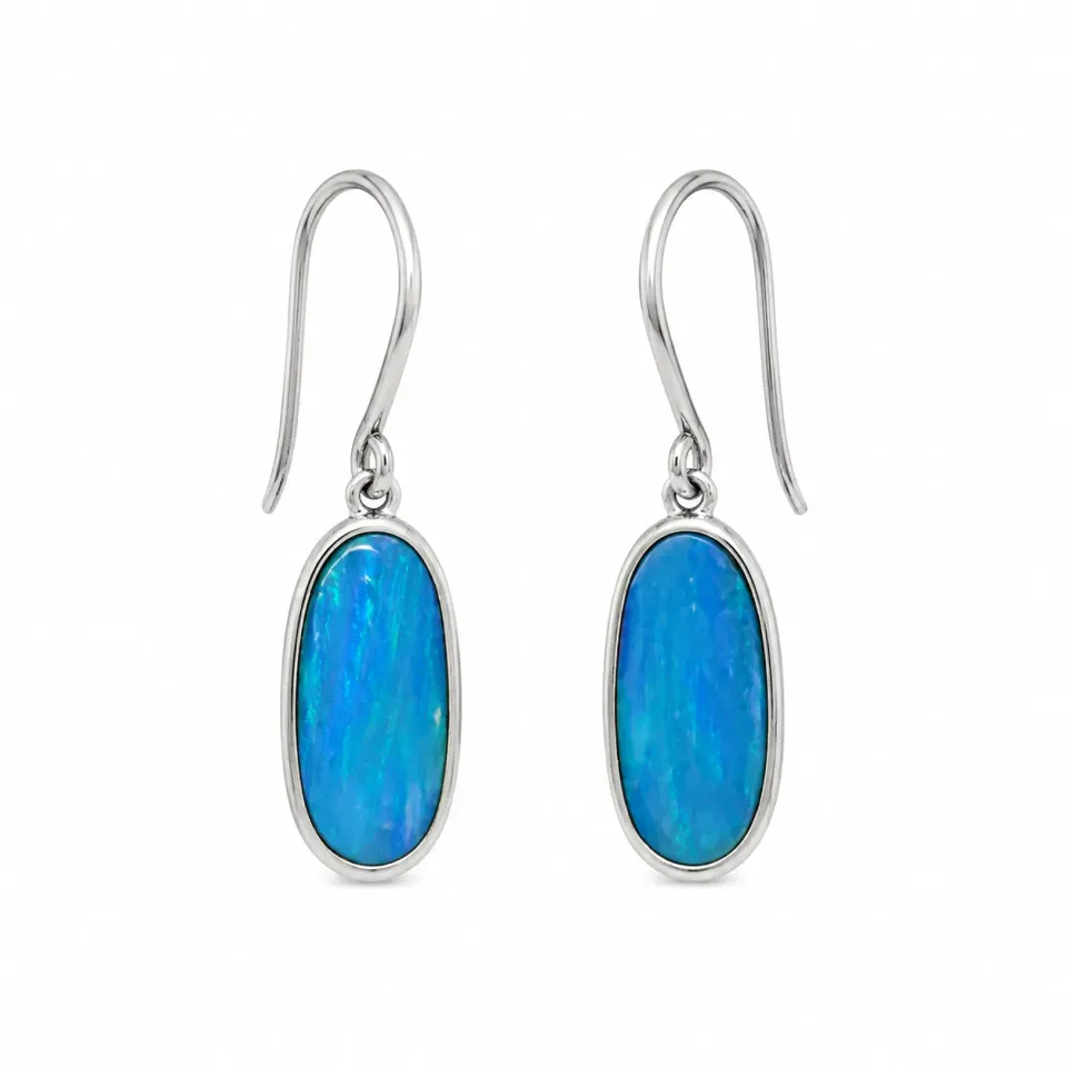 Victoria Jane Ocean Abyss orecchini pendenti opale blu