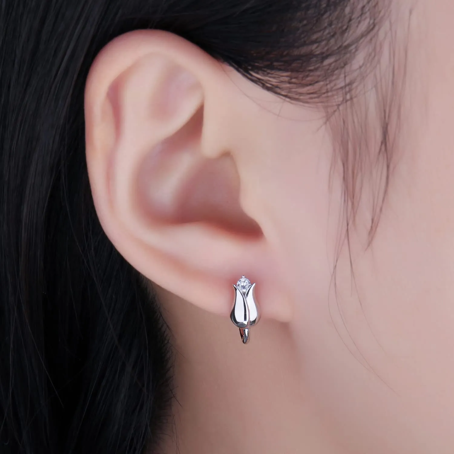 JewelryPalace Felicità Orecchini Argento 925 Mughetto Fiore