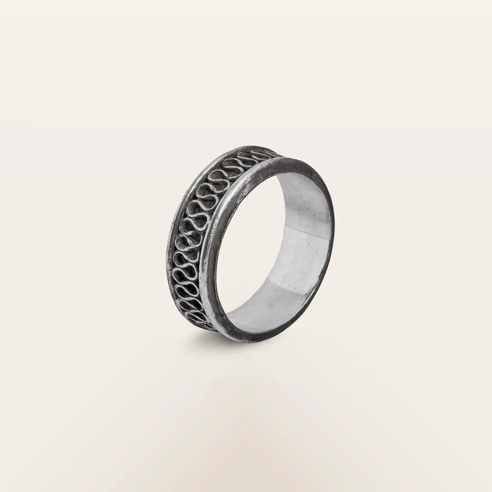 Alfredo Correnti Nesso Fascia anello argento