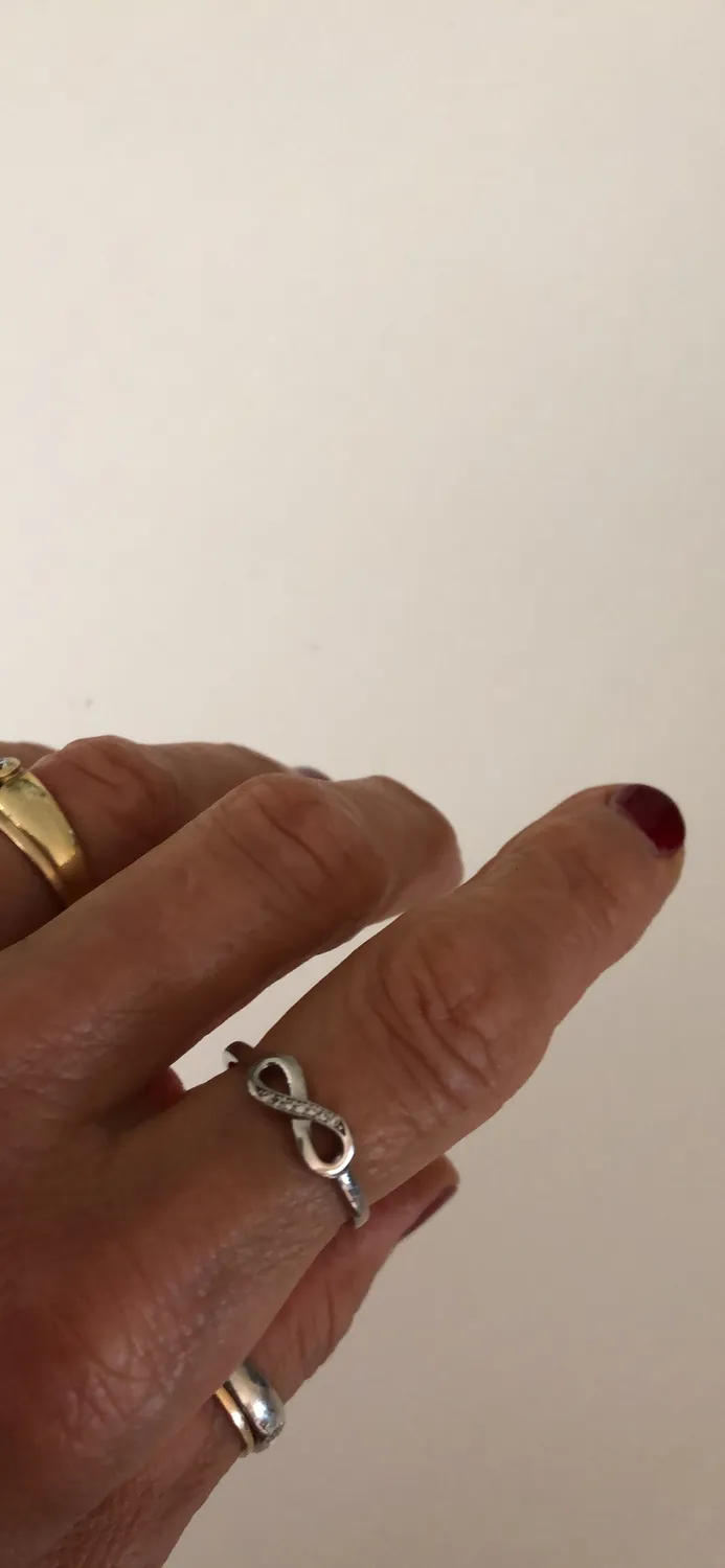 JewelryPalace Infinito Nodo anello argento 925 oro zirconia