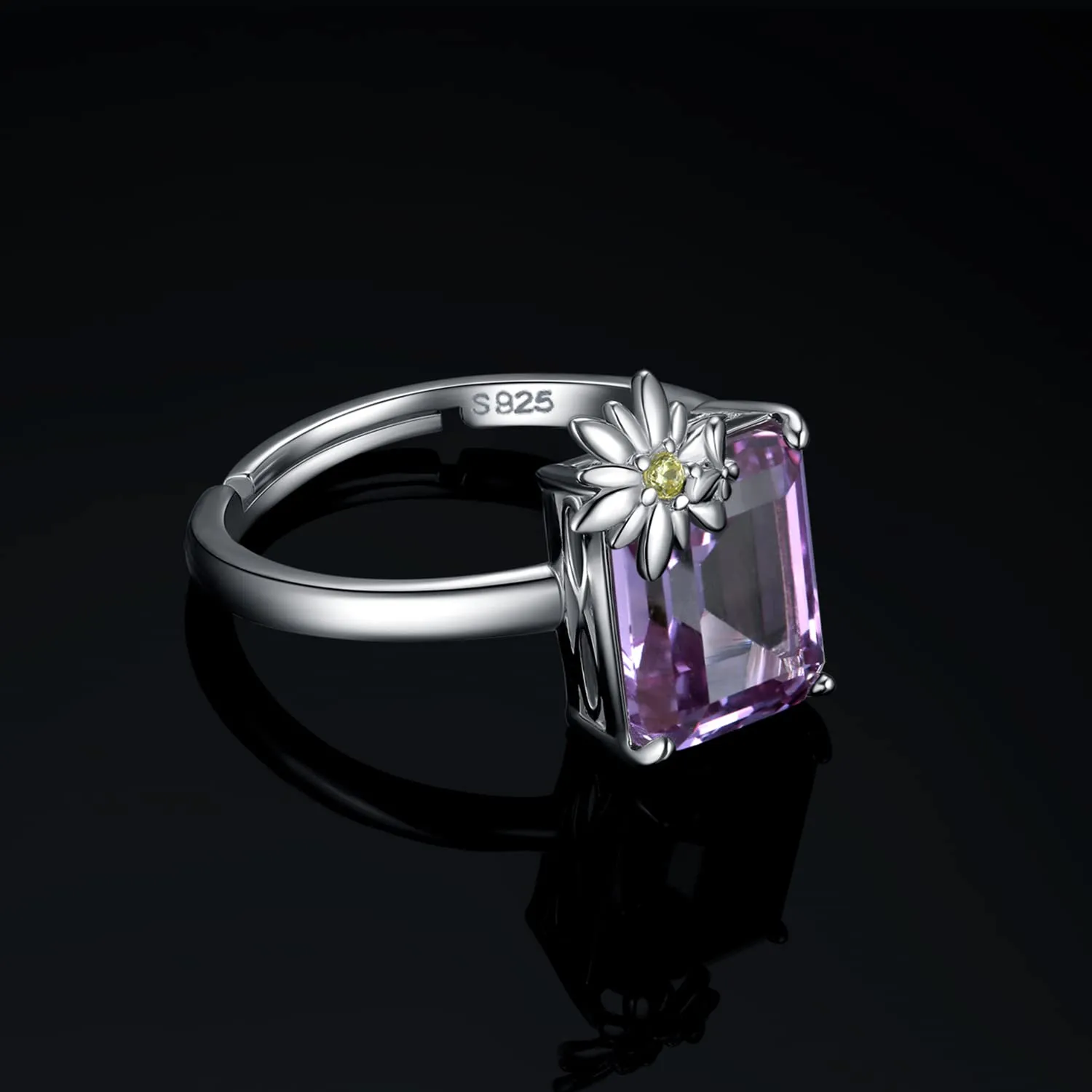 JewelryPalace Margherita 4ct anello argento alessandrite viola