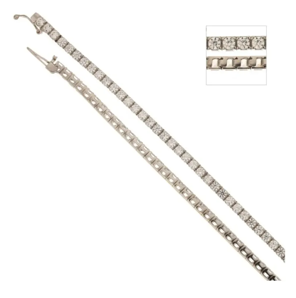 Gioielli Celiento Tennis bracciale oro bianco 18kt