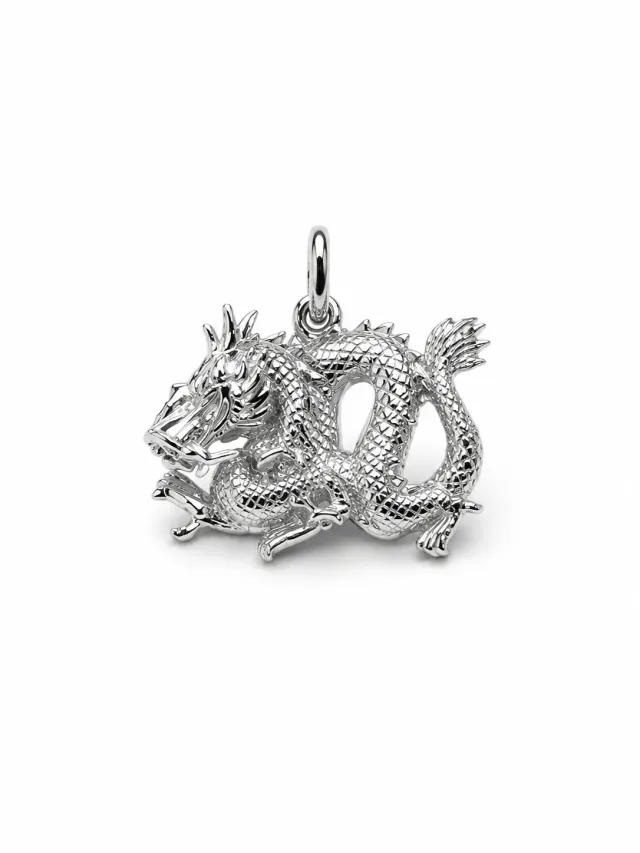 Victoria Jane Chinese Dragon charm argento drago