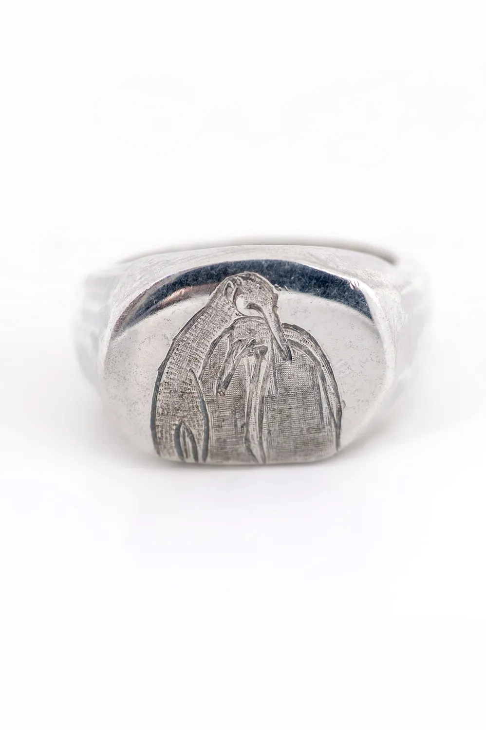 Flor Rubaja Fauna Acqua I anello sigillo pinguino argento