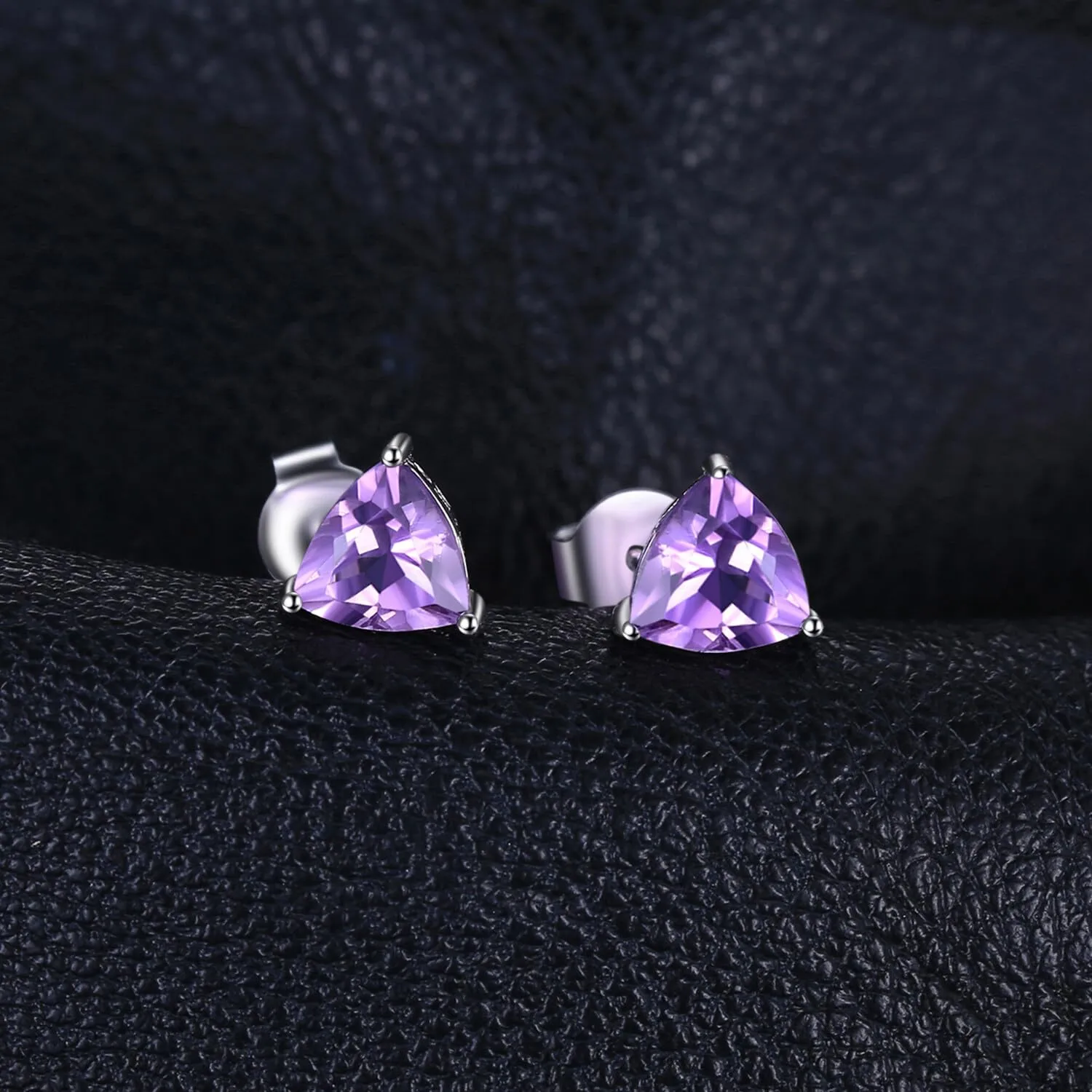 JewelryPalace Triangolo orecchini ametista 1.9 ct argento