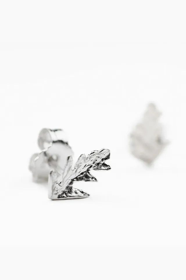 Flor Rubaja Essentials Foglia mini orecchini argento