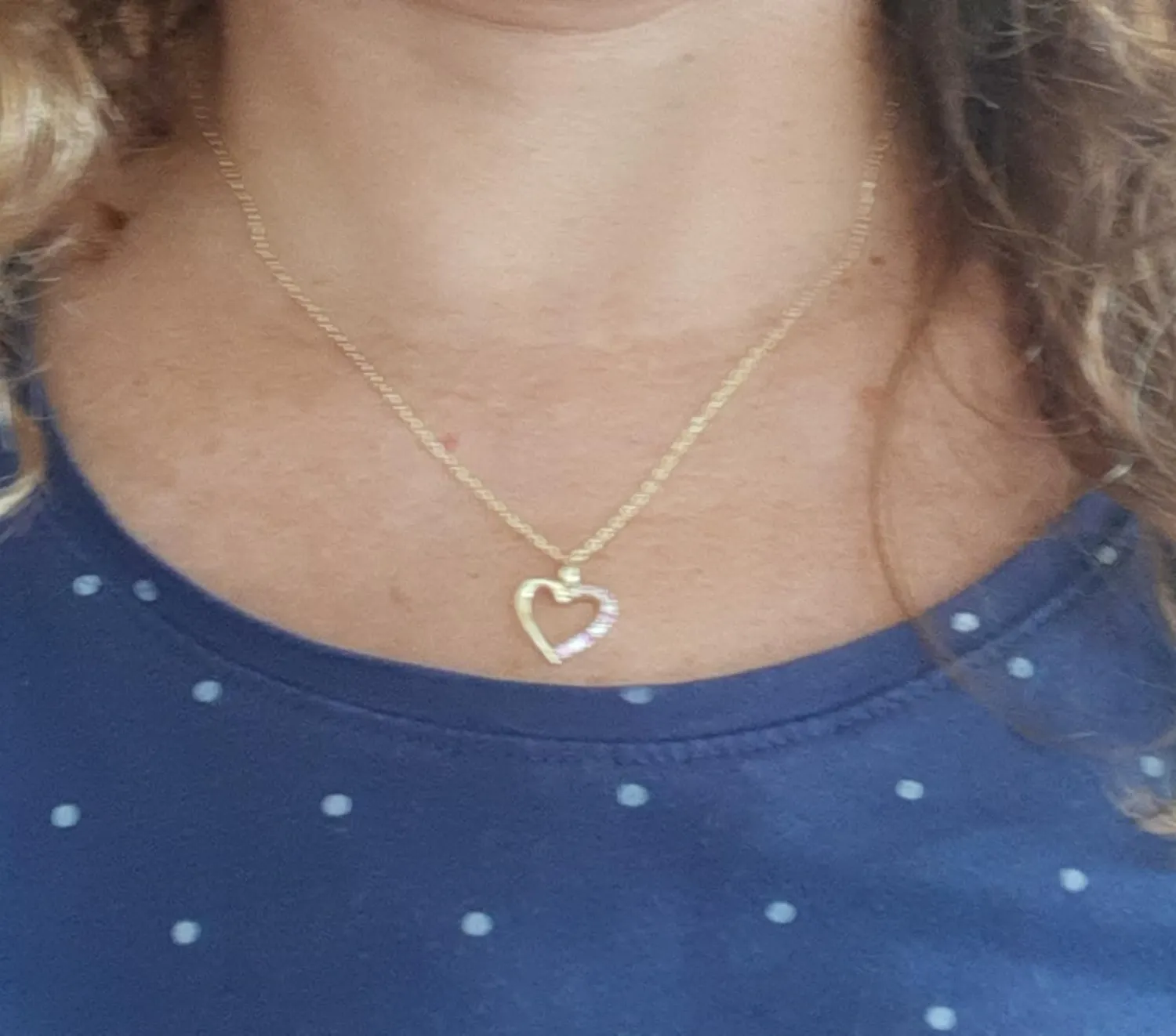 JewelryPalace Cuore collana oro rosa 45cm zaffiro rosa creato