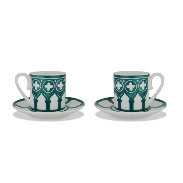 Roberto Coin Maison set 2 tazzine espresso porcellana bone china