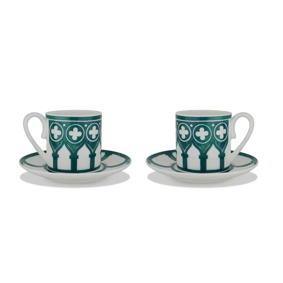 Roberto Coin Maison set 2 tazzine espresso porcellana bone china
