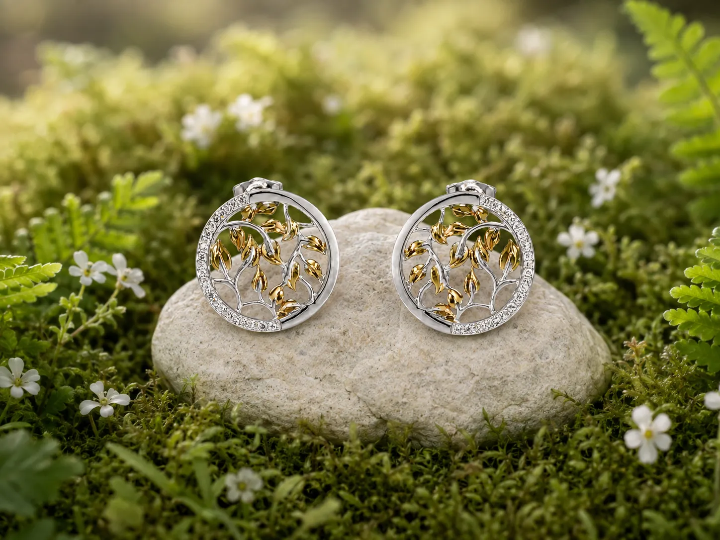 Victoria Jane Tree of Life orecchini argento albero vita