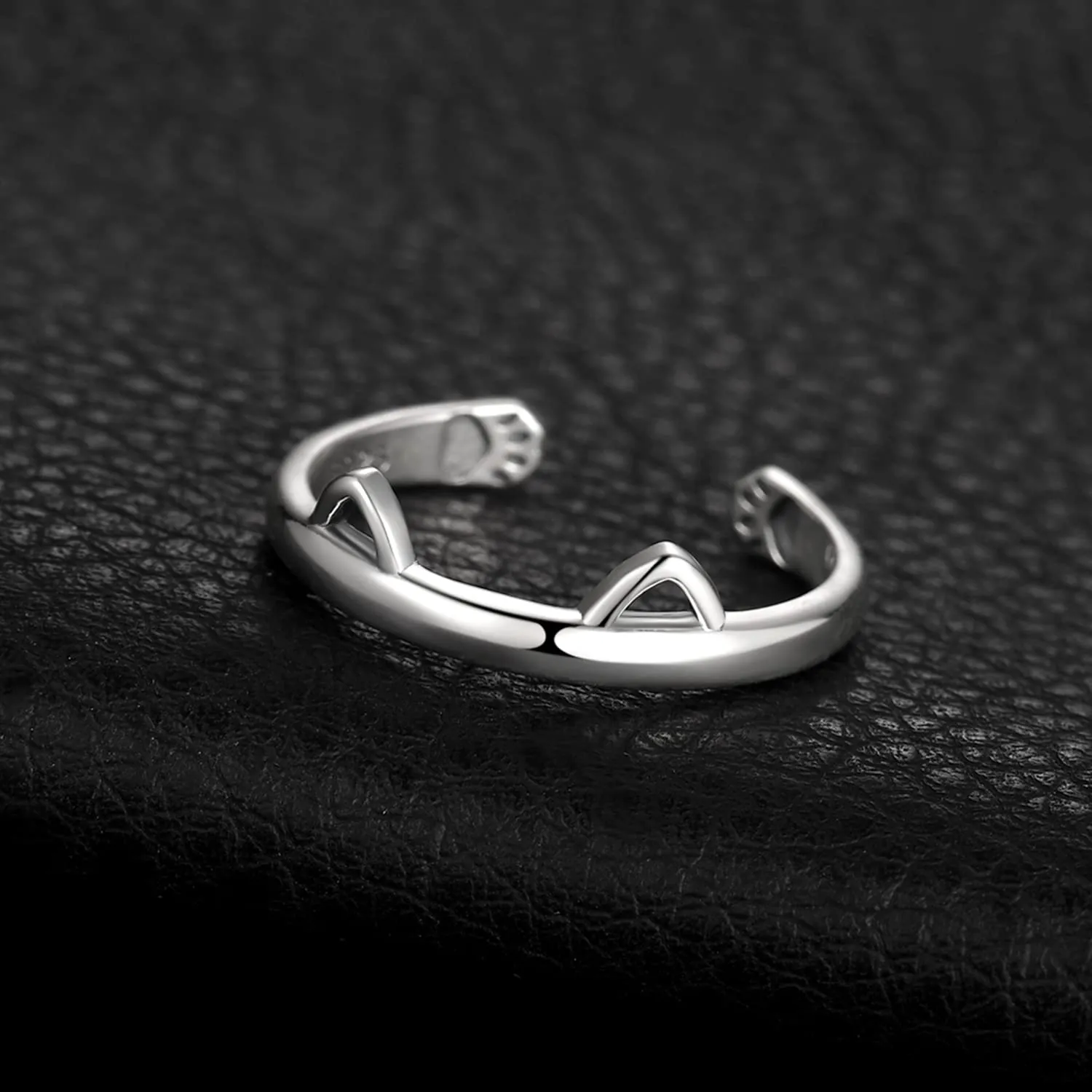 JewelryPalace Gatto Zampa anello argento regolabile