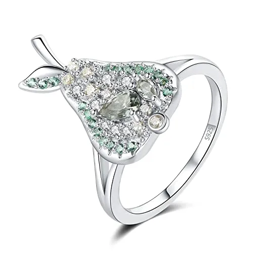 JewelryPalace Pera anello 1.1ct spinello verde goccia