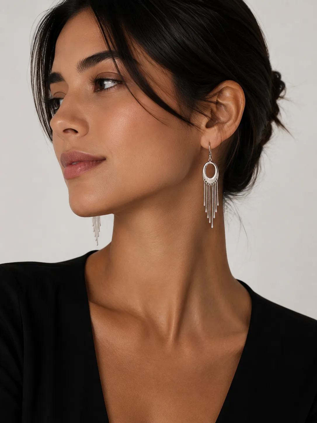 Victoria Jane Fringe Drop orecchini pendenti argento sterling