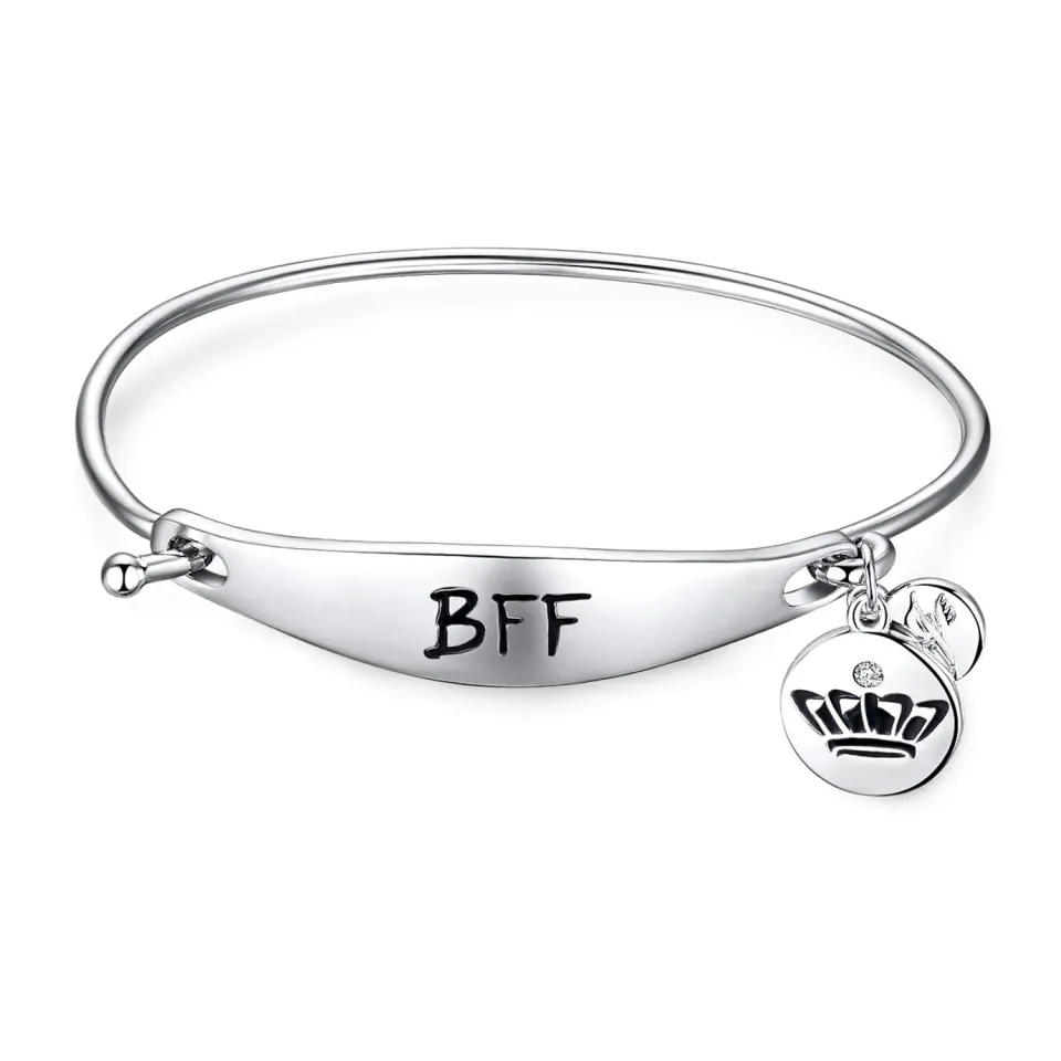 JewelryPalace Bracciale BFF Argento 925 con Ciondolo Mano