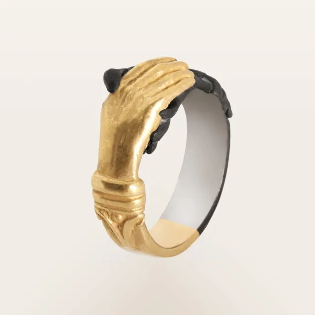 Alfredo Correnti Æterna Anello Mani anello scultura