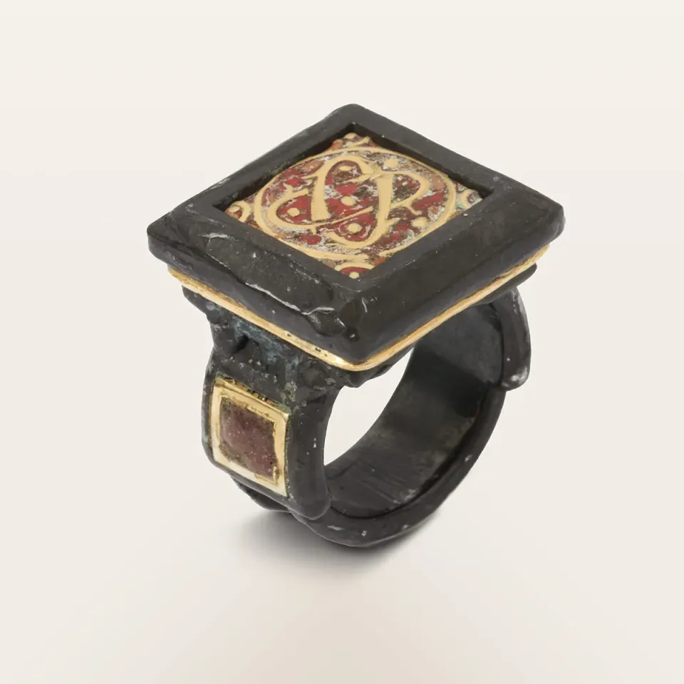 Alfredo Correnti Gea con Smalto anello smaltato