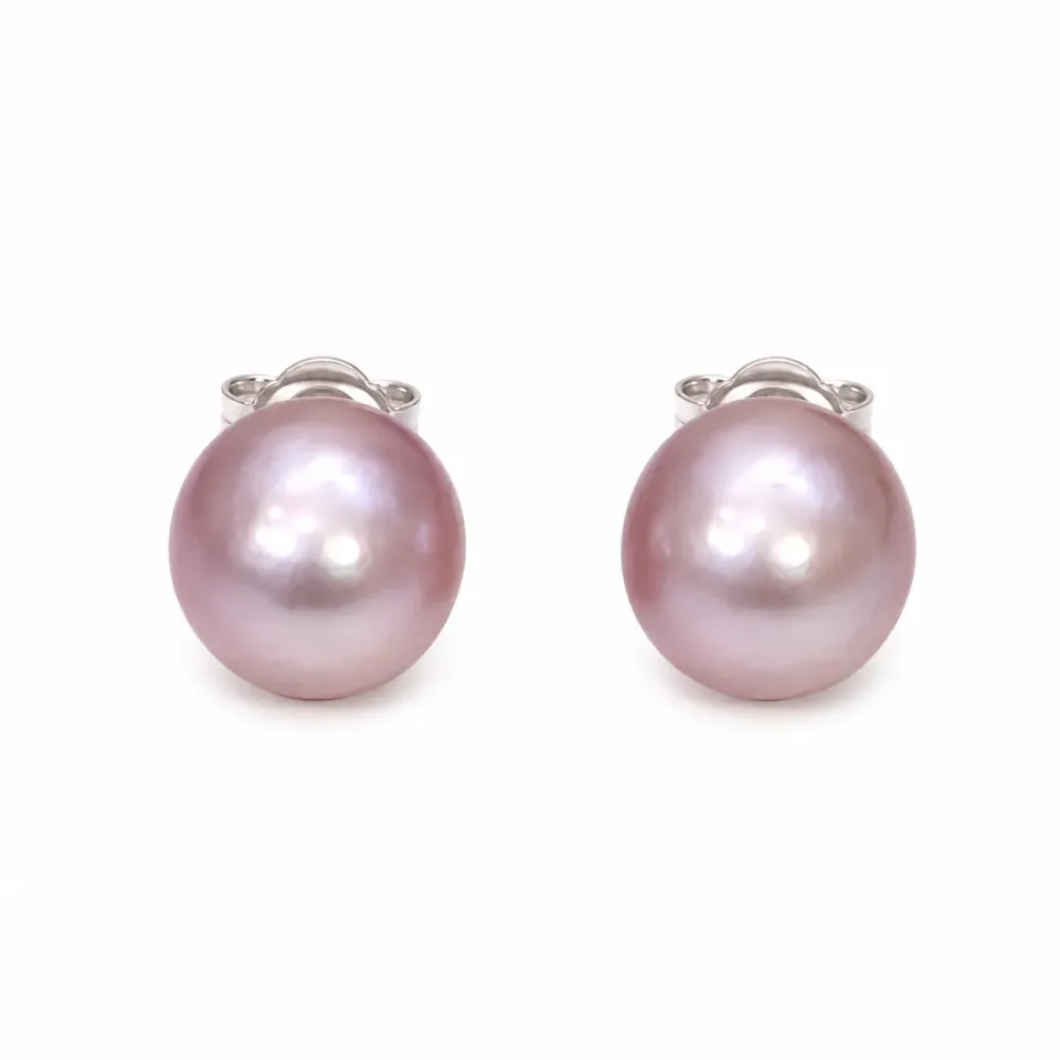 Victoria Jane Freshwater Pink Pearl orecchini perle rosa argento