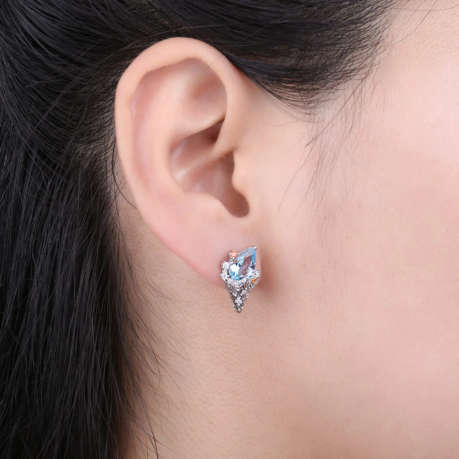 JewelryPalace Gelato 3.5ct Orecchini Argento Topazio