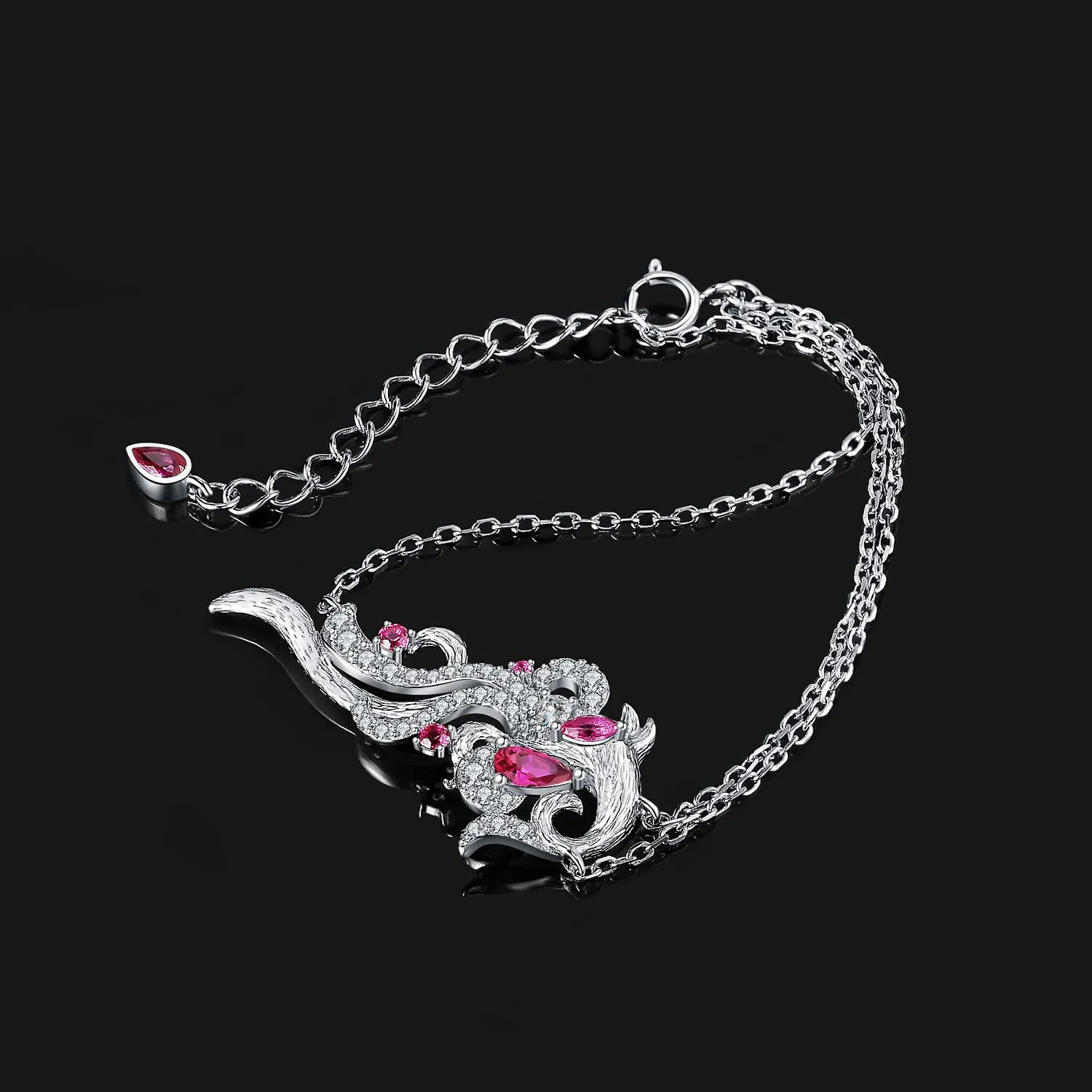 JewelryPalace Volpe Nove Code 1.09ct bracciale argento rubino