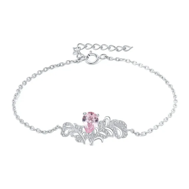 JewelryPalace Ali Angelo 0.3ct bracciale argento morganite
