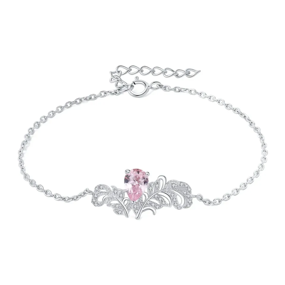 JewelryPalace Ali Angelo 0.3ct bracciale argento morganite
