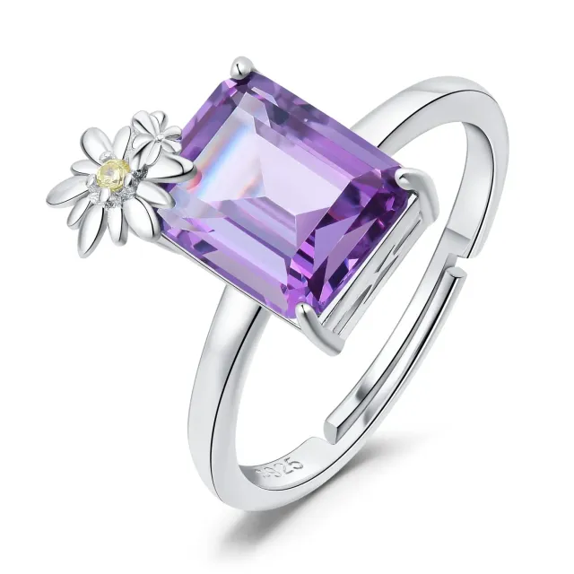JewelryPalace Margherita 4ct anello argento alessandrite viola