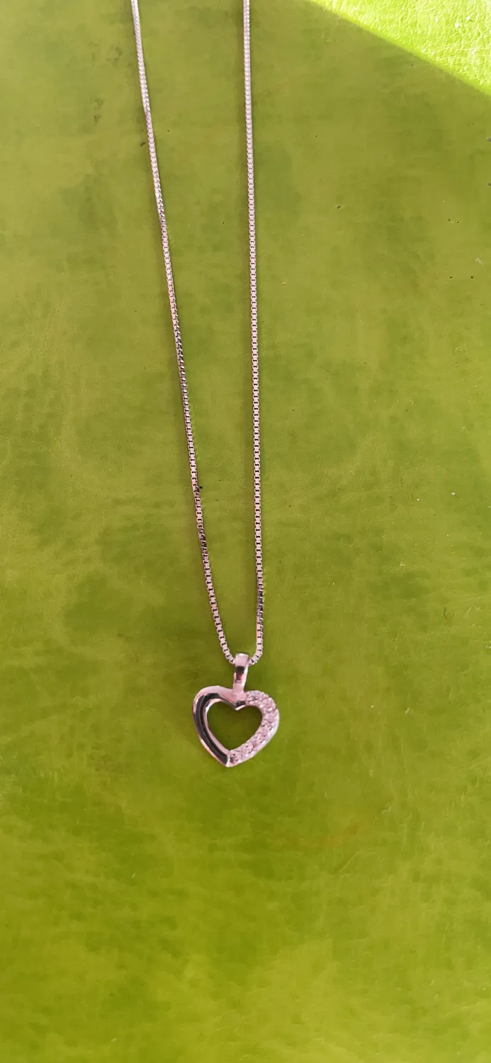 JewelryPalace Cuore collana argento ciondolo zirconia 43cm