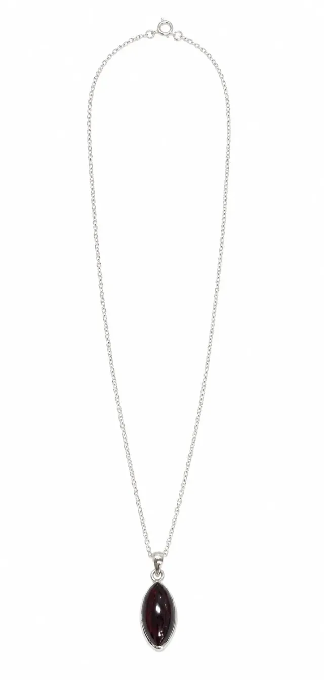 Victoria Jane Marquise collana argento granato 18"