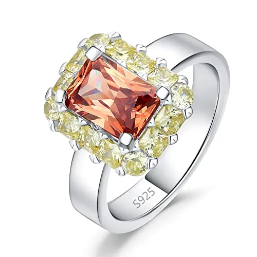JewelryPalace 3.8ct Ananas anello argento champagne