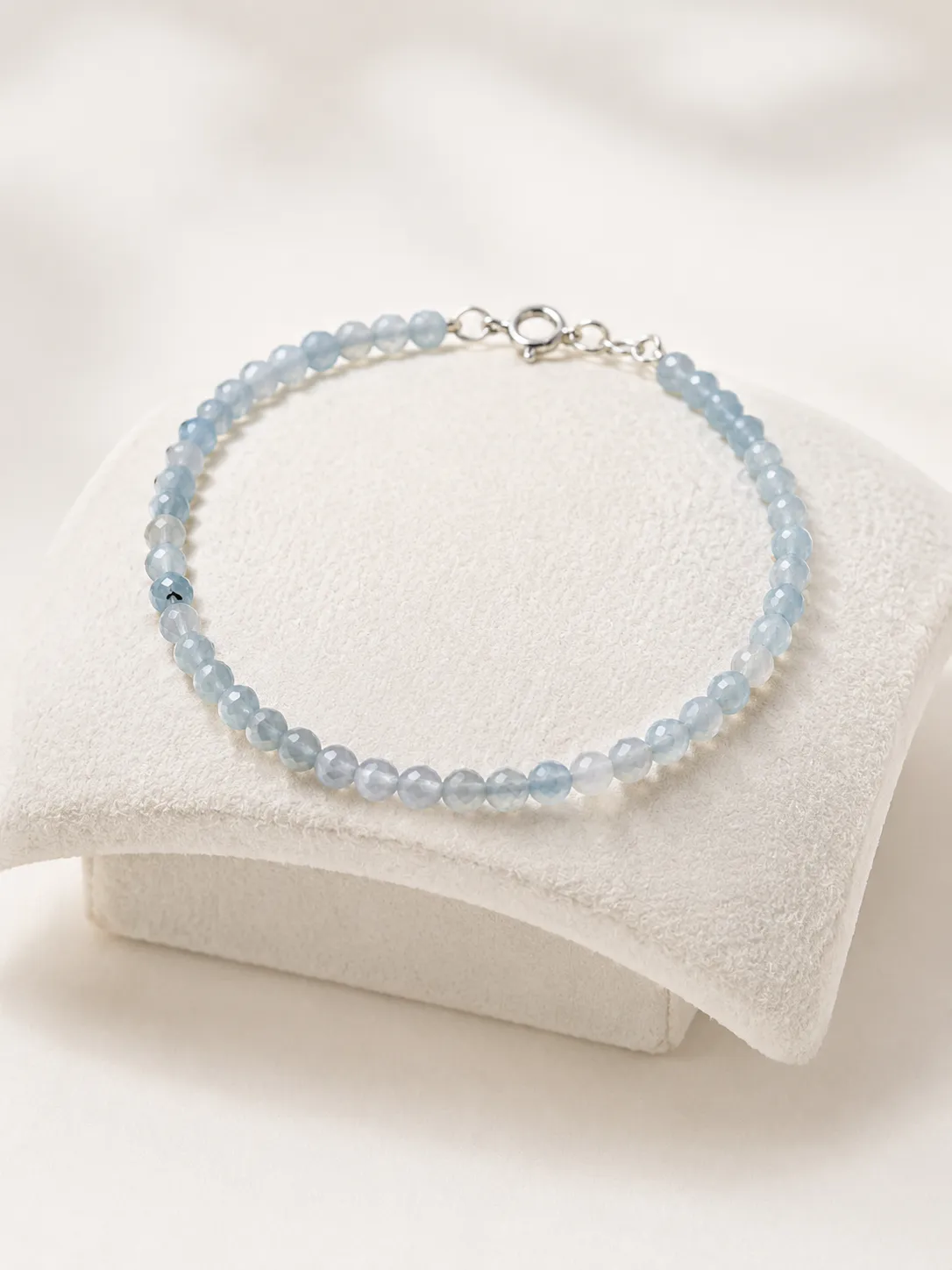 Victoria Jane Aquamarine Beaded bracciale acquamarina sfaccettata